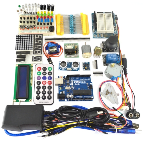 ArduinoのためのUNO R3 /1602 LCDのサーボ モーター ドット マトリクスの回路盤LEDの始動機のキット