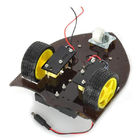 2 減速 DC モーターを搭載する二重層のロボット車のシャーシ