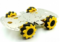 Mecanumの車輪が付いているアルミ合金RCのロボット車のシャーシ