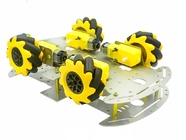 Mecanumの車輪が付いているアルミ合金RCのロボット車のシャーシ