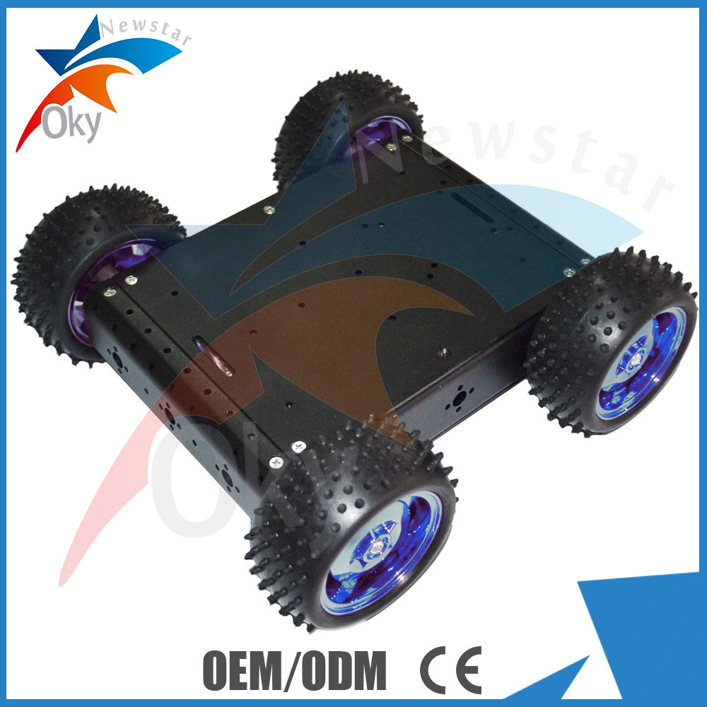 RC車のDiyのロボット キット4WDドライブ アルミニウム電気スマートな車のロボット プラットホーム