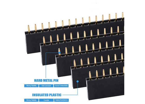 まっすぐな単一の列PCB板Arduino 120pcsのための女性Pinヘッダーのストリップの始動機のキット