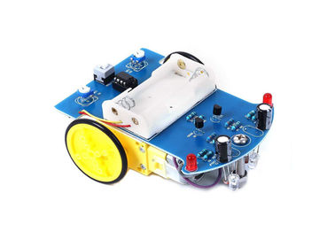 D2 - 1台の理性的なArduino車のロボット、黄色/Bule Arduinoのロボット車のキット
