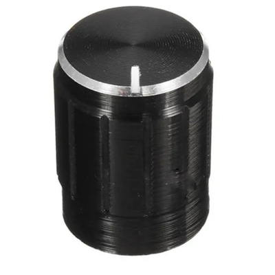 Okystar 15*16mmhの黒の固体アルミニウム電位差計のノブ