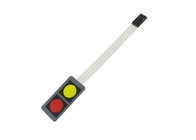 赤くおよび黄色の2つのボタンの小型膜スイッチ パネル20x40MM